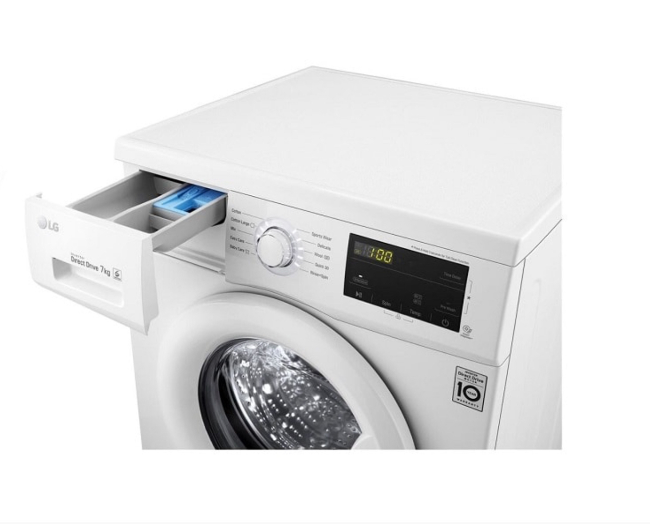 ماشین لباسشویی ال جی 2J3 وزن 7 کیلو LG FH2J3QDNP0