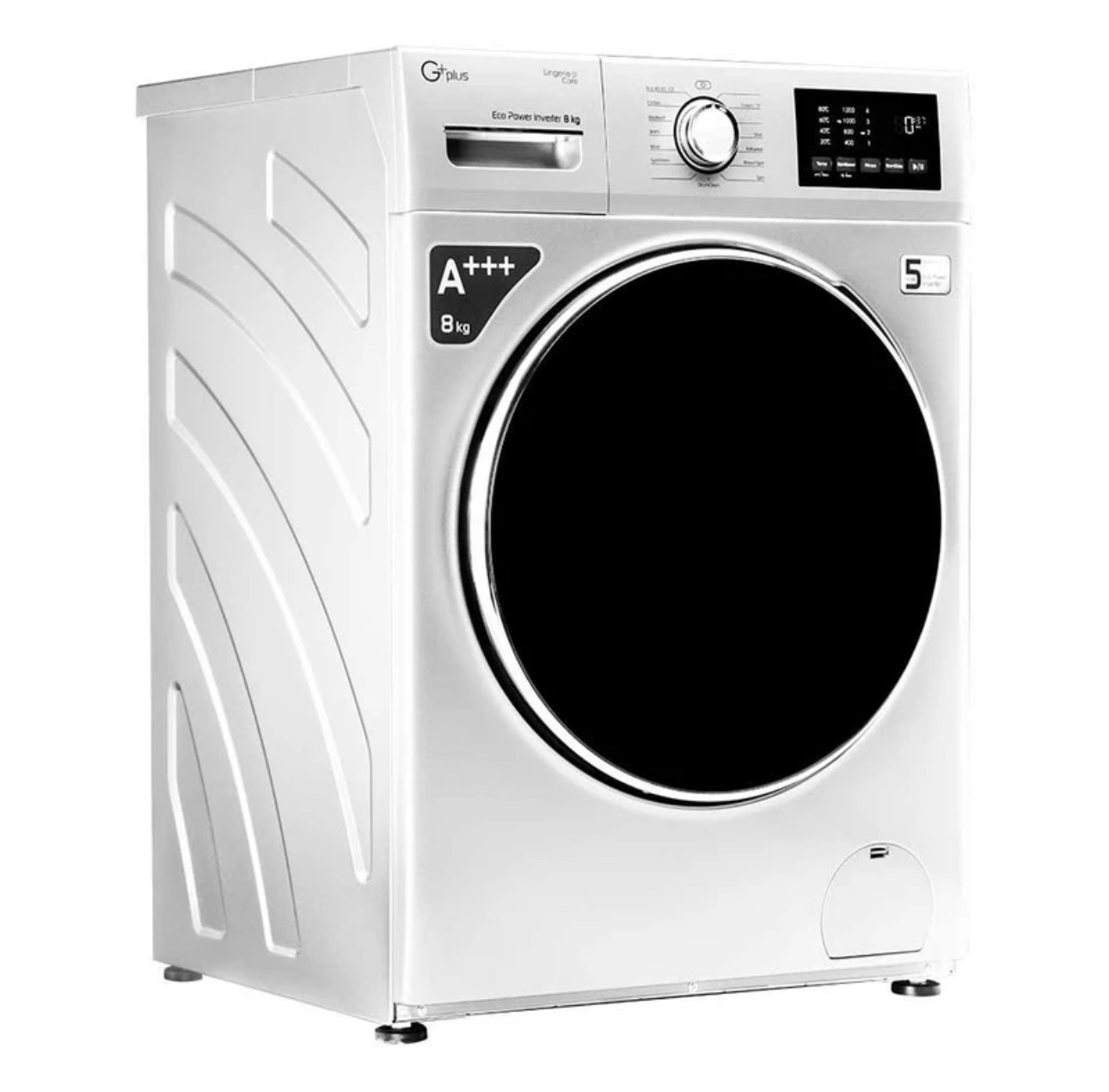 ماشین لباسشویی جی پلاس مدل GWM-p8220W ظرفیت 8 کیلوگرم