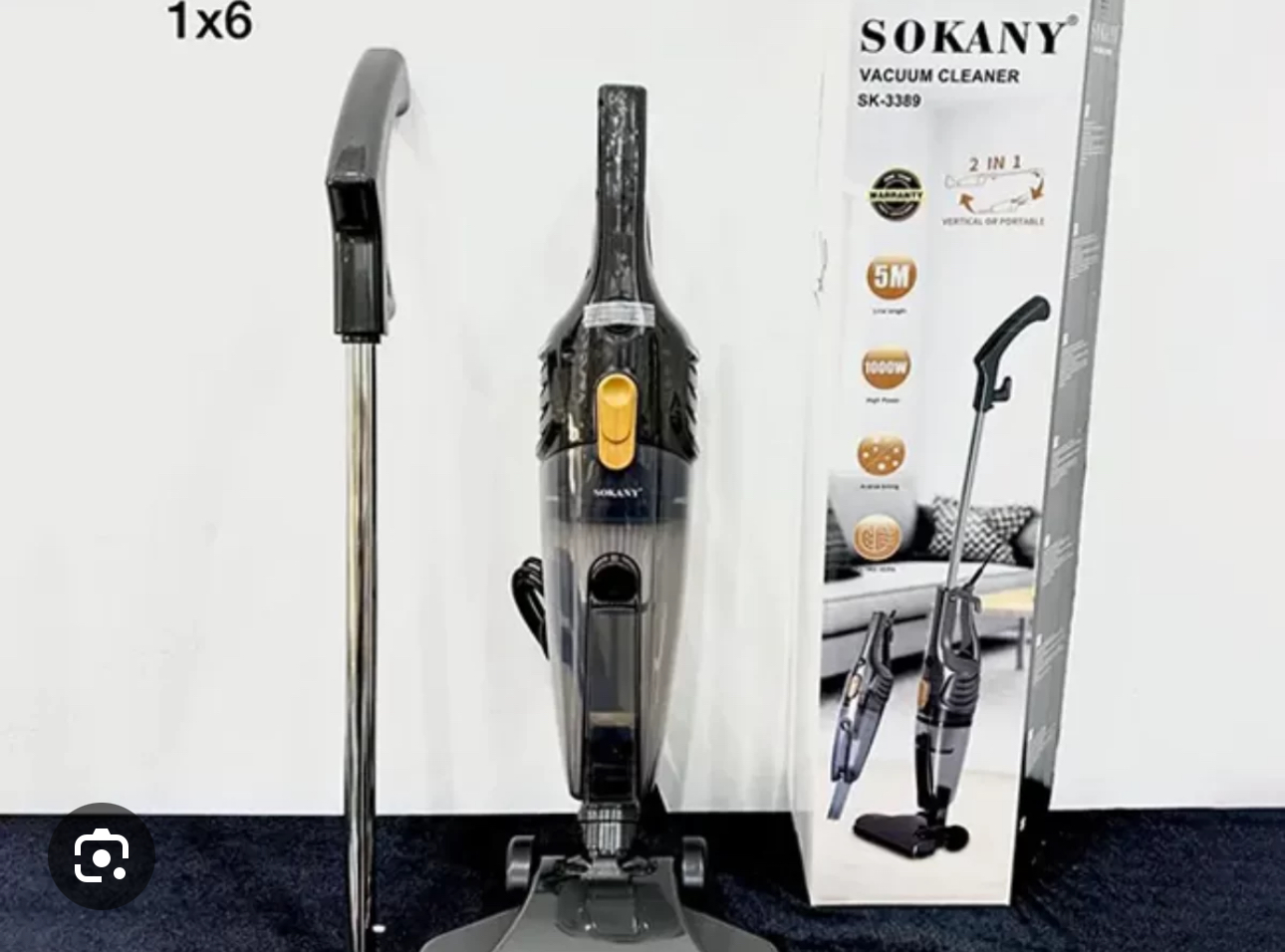 جارو پرتابل عصایی با سیم سکانی مدل SK-3389